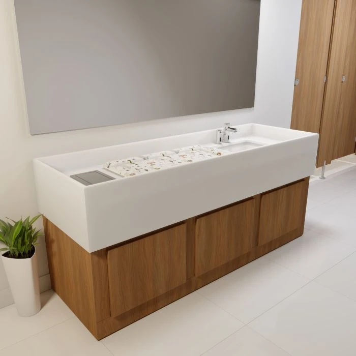 Countertop baby changing station on sale