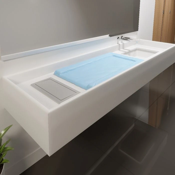 Solid Surface Baby Changing Station