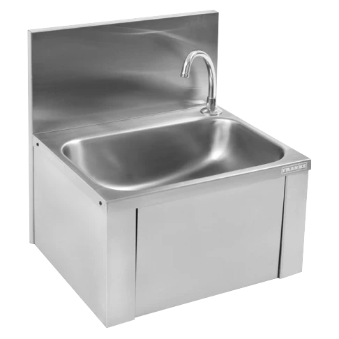 KWC DVS Stainless Steel Knee Operated Hand Wash Basin Large