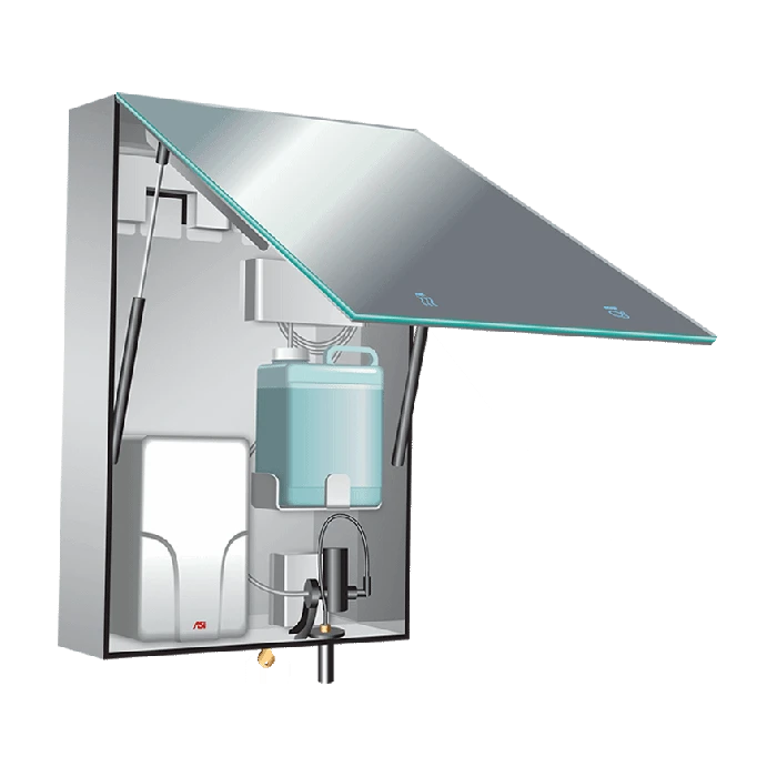 Mirrored soap dispenser deals