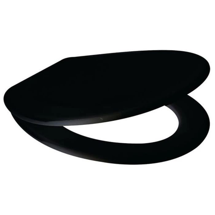 Black plastic toilet seat on sale