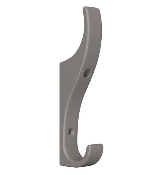 Unbreakable Grey Plastic Coat Hook 120mm