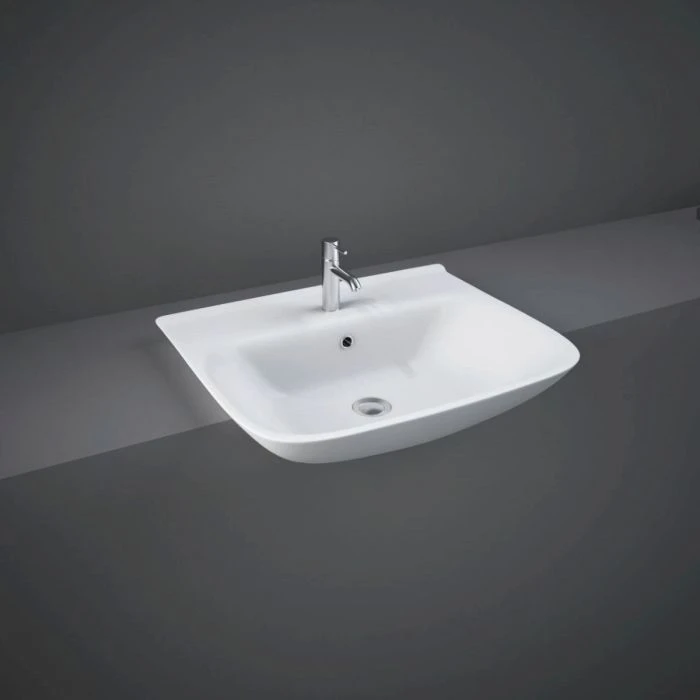 RAK-Origin 52cm Semi Recessed Basin with 1 Tap Hole