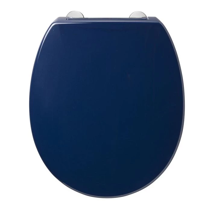Blue toilet lid cover deals