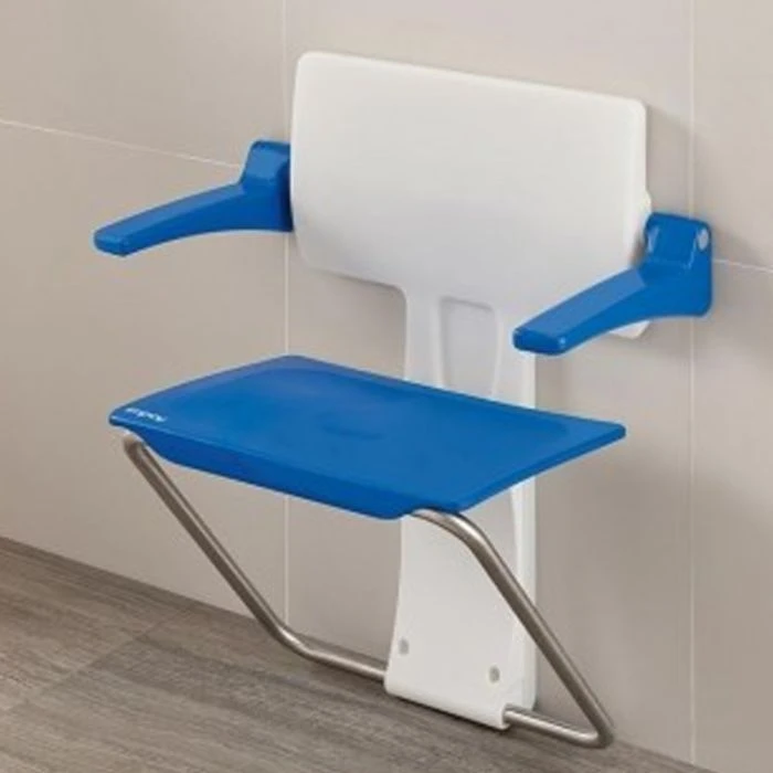 Folding shower seat with arms sale