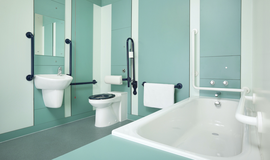 What are the dimensions of a disabled bathroom?