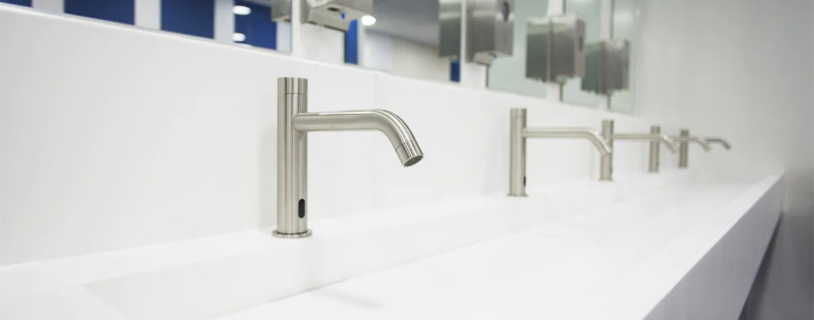 Washroom supplier to high-end school refurbishment project.