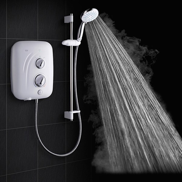 Mira Sport Max Electric Shower 9.0kW or 10.8kW White/Chrome