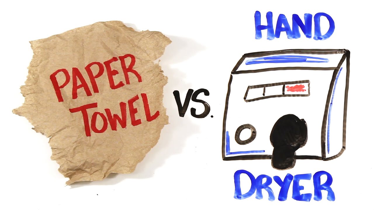 Washroom decisions: Hand dryer or paper towels?