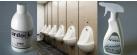 How do I clean and change Uridan waterless urinal blocking fluid?