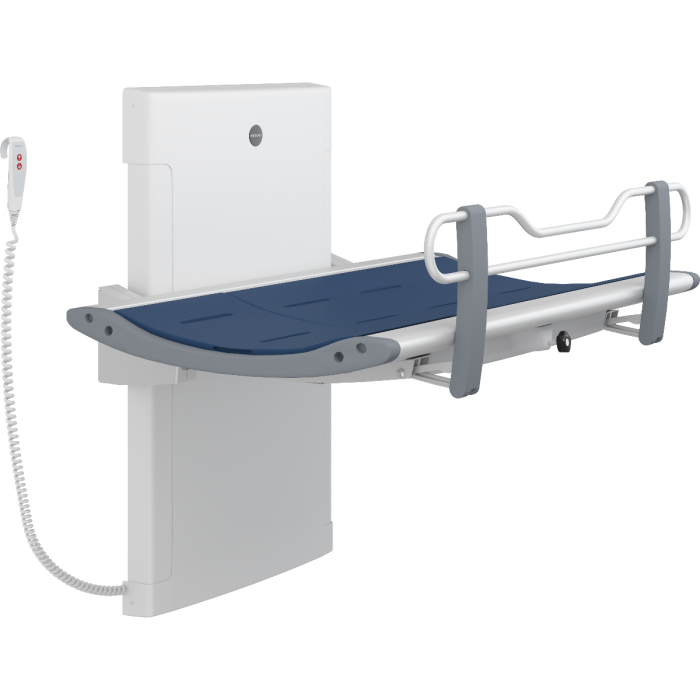 Pressalit 3000 Showering and Changing Table with Electric height Adjustment | Commercial Washrooms Pressalit 3000 Showering and Changing Table with Electric height Adjustment | Commercial Washrooms