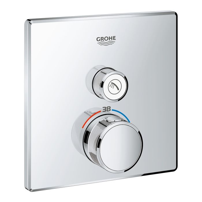 Grohe Grohtherm Thermostat for Concealed Installation With One Valve Grohe Grohtherm Thermostat for Concealed Installation With One Valve