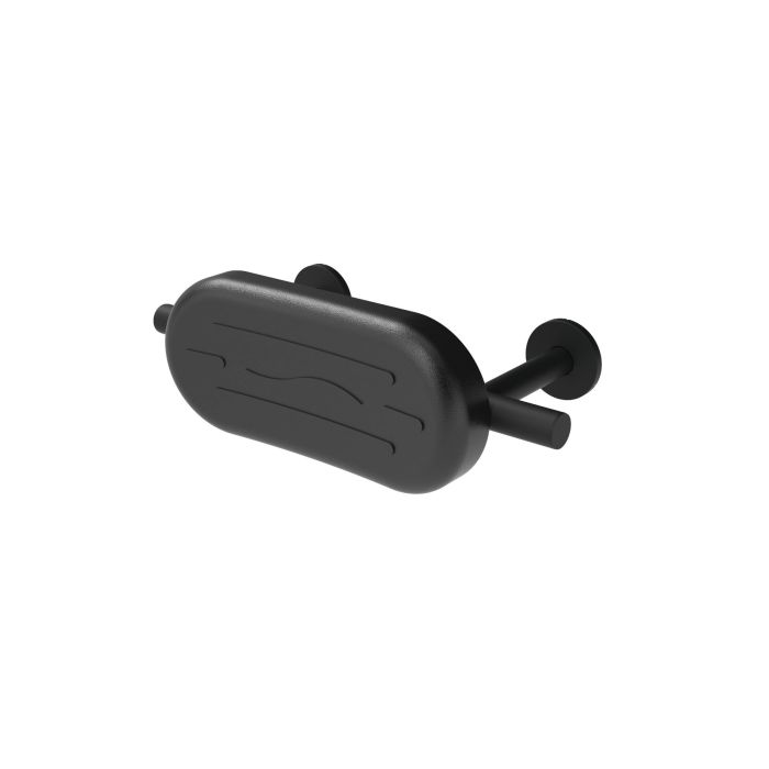 Fitzroy Of London 220mm Projection Luxury Back Rest Rail Including Pad and Concealed Fixings - Matt Black | Commercial Washrooms Fitzroy Of London 220mm Projection Luxury Back Rest Rail Including Pad and Concealed Fixings - Matt Black | Commercial Washrooms