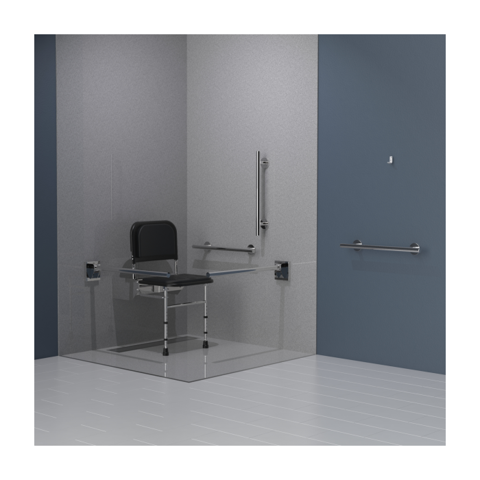 Fitzroy Of London Polished Stainless Steel Doc M Changing Room Pack, Stainless Steel, Luxury Rails | Commercial Washrooms Fitzroy Of London Polished Stainless Steel Doc M Changing Room Pack, Stainless Steel, Luxury Rails | Commercial Washrooms