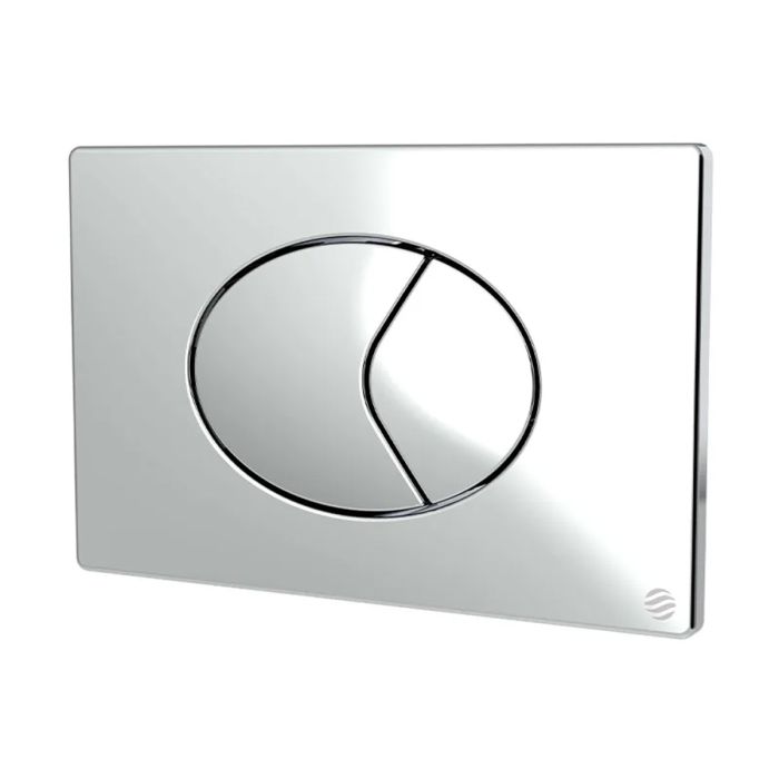 Oyster Dualflush Push Plate - Chrome | Dudley Oyster Dualflush Push Plate - Chrome | Dudley