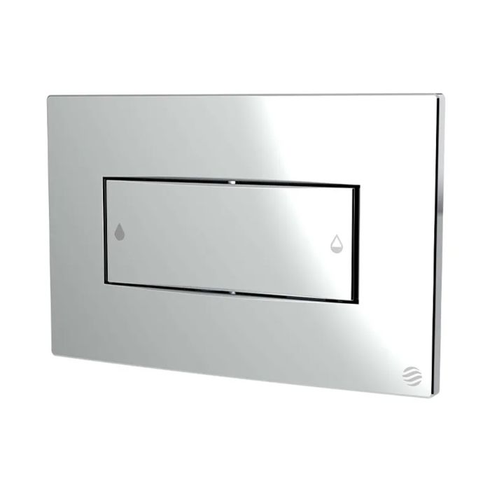 Coral Dualflush Push Plate - Chrome | Dudley Coral Dualflush Push Plate - Chrome | Dudley