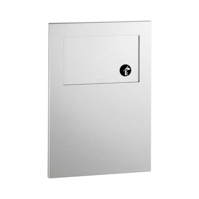 Bobrick Recessed Satin Stainless Steel Sanitary Disposal Bin Concealed Hinge (35303) Bobrick Recessed Satin Stainless Steel Sanitary Disposal Bin Concealed Hinge (35303)