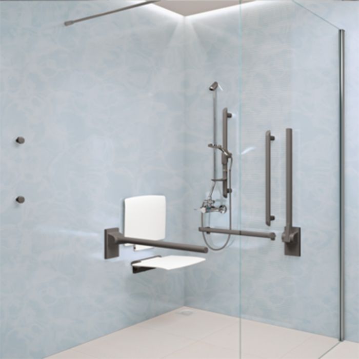 Be-Line Exposed DOC M Shower Pack - Metallised Anthracite | Delabie Be-Line Exposed DOC M Shower Pack - Metallised Anthracite | Delabie