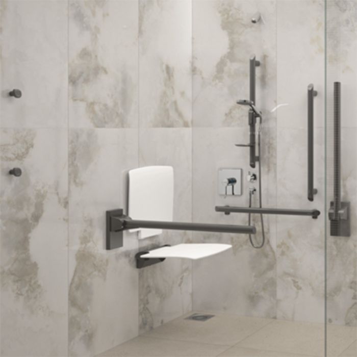 Be-Line Recessed DOC M Shower Pack - Metallised Anthracite | Delabie Be-Line Recessed DOC M Shower Pack - Metallised Anthracite | Delabie