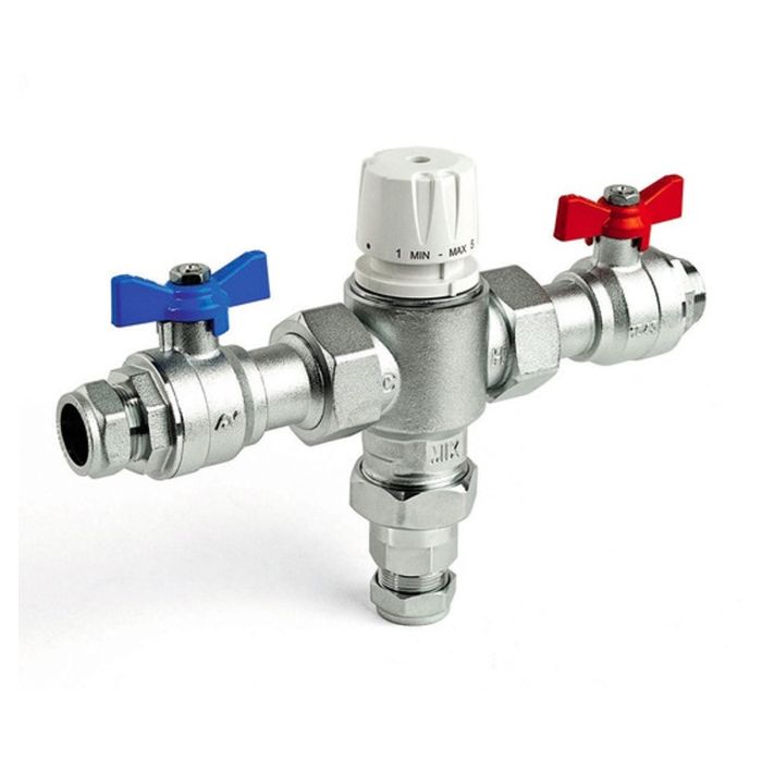Intamix Pro 22mm Thermal Mixing Valve (TMV) with Isolation Valves Intamix Pro 22mm Thermal Mixing Valve (TMV) with Isolation Valves