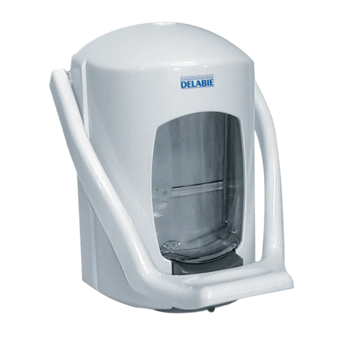 Delabie | DVS Wall Mounted Liquid Soap Dispenser With Elbow Control 0.9L Delabie | DVS Wall Mounted Liquid Soap Dispenser With Elbow Control 0.9L