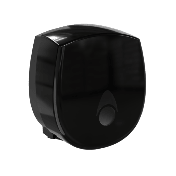 Black Myriad Small Jumbo Toilet Roll Dispenser, Recycled Plastic Black Myriad Small Jumbo Toilet Roll Dispenser, Recycled Plastic