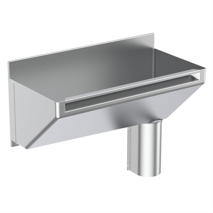 Armitage Shanks Firth Scrub Up Trough, Stainless Steel, 80cm, Right Hand Outlet, Strainer Waste, Trap Cover, and Hangers. SKU: S1285MY Armitage Shanks Firth Scrub Up Trough, Stainless Steel, 80cm, Right Hand Outlet, Strainer Waste, Trap Cover, and Hangers. SKU: S1285MY