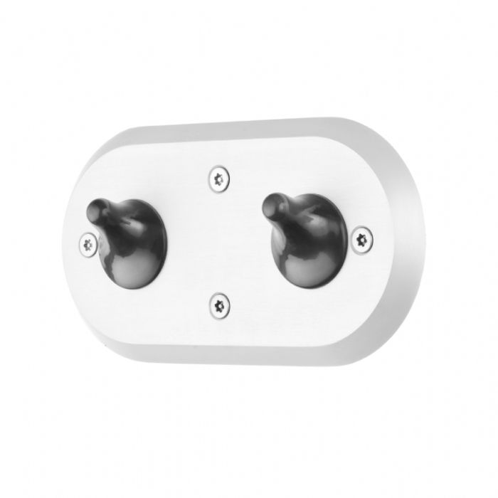 Anti-Ligature Dual Coat Hook Rack Anti-Ligature Dual Coat Hook Rack