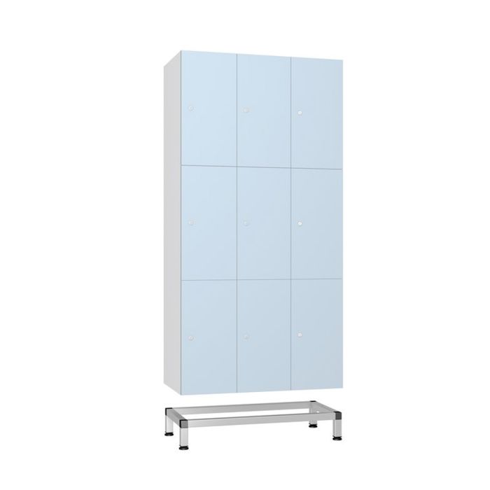 Aluminuim Locker Stand for 3 Units | Commercial Washrooms Aluminuim Locker Stand for 3 Units | Commercial Washrooms