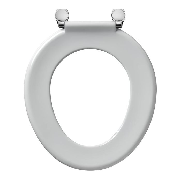 Armitage Shanks Bakasan Toilet Seat With Metal Top Fix Hinges (No Cover) | White S406301