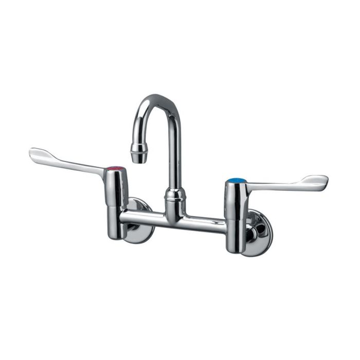 Armitage Shanks Markwik Wall Mounted Mixer Tap with 150mm Levers | Commercial Washrooms Armitage Shanks Markwik Wall Mounted Mixer Tap with 150mm Levers | Commercial Washrooms