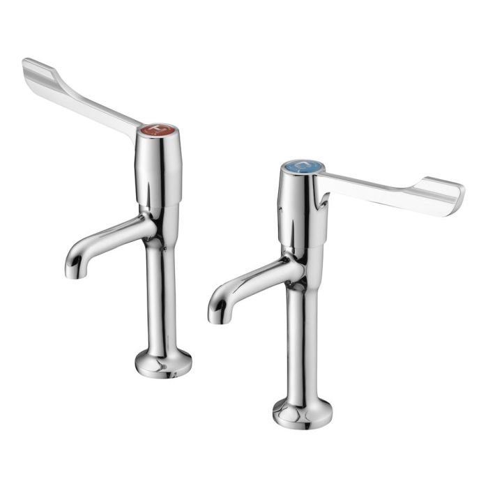 Armitage Shanks Markwik High Neck Basin Pillar Lever Taps