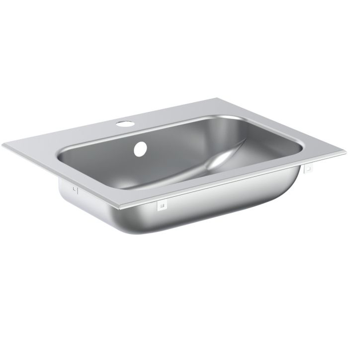 Armitage Shanks Stainless Steel Berwick 47cm Basin - One Tap Hole | Commercial Washrooms Armitage Shanks Stainless Steel Berwick 47cm Basin - One Tap Hole | Commercial Washrooms