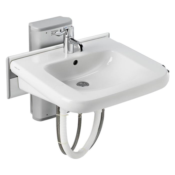S0652(67) Care Plus washbasin mounting bracket, gas cell counter-balanced with lever lock, vertical adjustment S0652(67) Care Plus washbasin mounting bracket, gas cell counter-balanced with lever lock, vertical adjustment