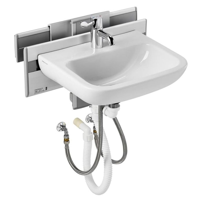 S0653(67) Care Plus washbasin mounting bracket, manually operated, vertical and horizontal adjustment S0653(67) Care Plus washbasin mounting bracket, manually operated, vertical and horizontal adjustment