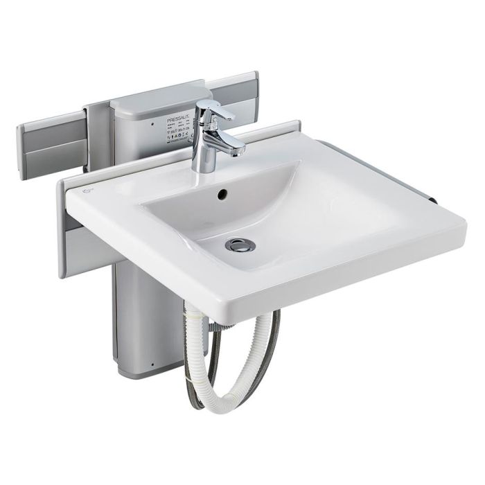 S0654(67) Care Plus washbasin mounting electrically operated by lever, vertical and horizontal adjustment S0654(67) Care Plus washbasin mounting electrically operated by lever, vertical and horizontal adjustment