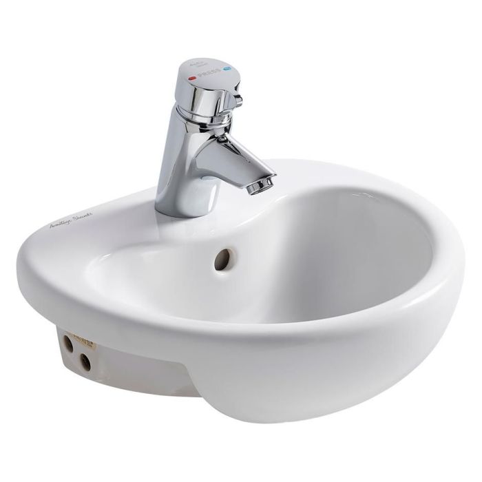 Armitage Shanks Contour 21 Splash 40cm Semi-Countertop Washbasin | Commercial Washrooms Armitage Shanks Contour 21 Splash 40cm Semi-Countertop Washbasin | Commercial Washrooms
