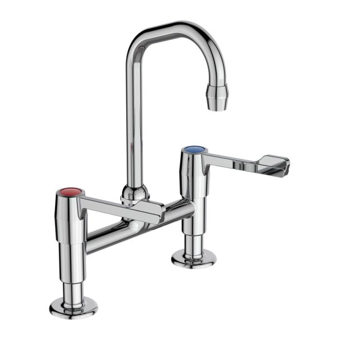Armitage Shanks Markwik Pillar Deck Mounted Mixer Tap with Long Levers (150mm) S8200AA