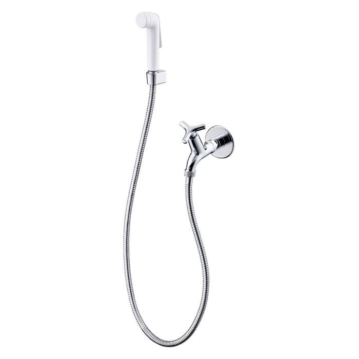 B1676(AA) Nimbus 21 bib tap ablution spray with hose and handspray (single) B1676(AA) Nimbus 21 bib tap ablution spray with hose and handspray (single)