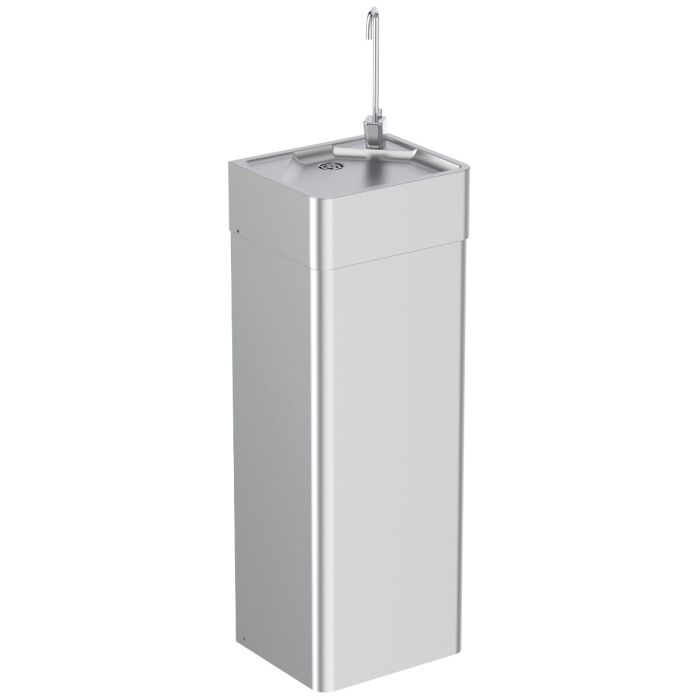 Armitage Shanks Purita Fountain, 23 x 30cm with 90cm Pedestal, Stainless Steel | Commercial Washrooms Armitage Shanks Purita Fountain, 23 x 30cm with 90cm Pedestal, Stainless Steel | Commercial Washrooms