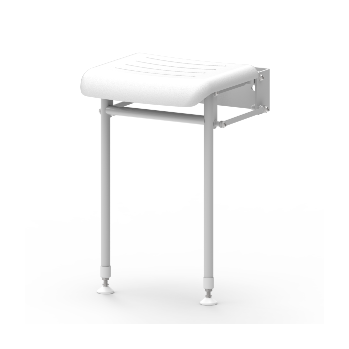 Fitzroy Of London Compact Padded Hinged Shower Seat With Support Legs | Commercial Washrooms Fitzroy Of London Compact Padded Hinged Shower Seat With Support Legs | Commercial Washrooms