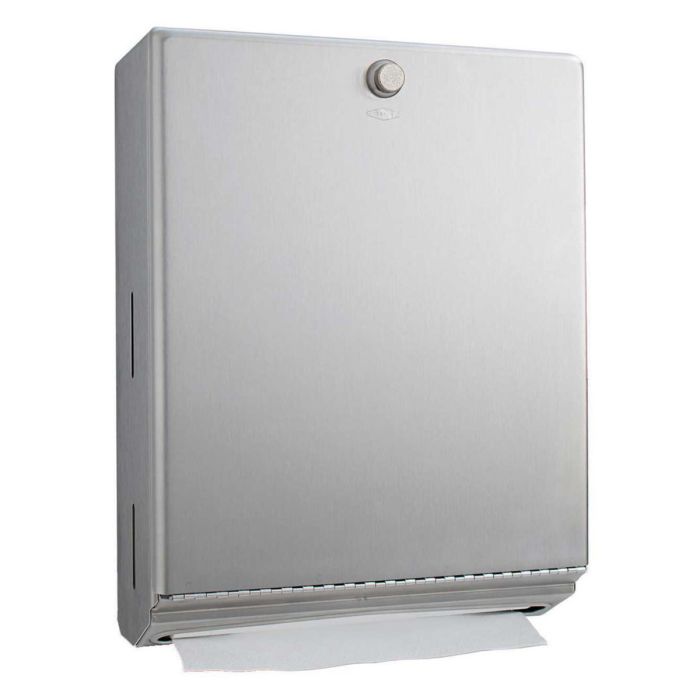 Bobrick 400 C-Fold or Multifold- Knob Latch Paper Towel Dispenser Bobrick 400 C-Fold or Multifold- Knob Latch Paper Towel Dispenser