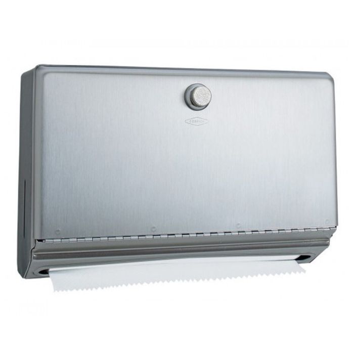 Bobrick 200 C-Fold or 275 Multifold Classic Series Knob Latch Paper Towel Dispenser Bobrick 200 C-Fold or 275 Multifold Classic Series Knob Latch Paper Towel Dispenser