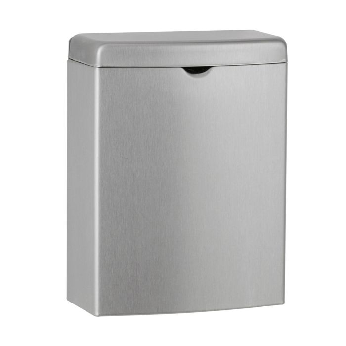 Bobrick Satin Stainless Steel Sanitary Waste Bin, B-270 Bobrick Satin Stainless Steel Sanitary Waste Bin, B-270