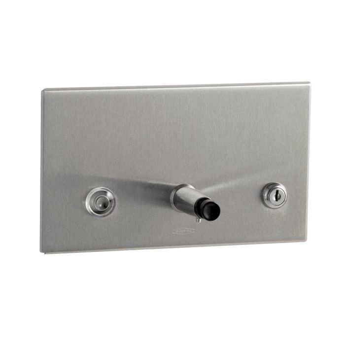Bobrick TrimLineSeries Recessed Wall Mounted Stainless Steel Soap Dispenser Bobrick TrimLineSeries Recessed Wall Mounted Stainless Steel Soap Dispenser
