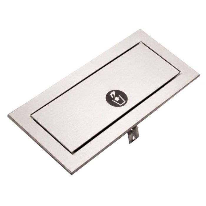 Bobrick TrimLineSeries Countertop-Mounted Waste Door | Commercial Washrooms Bobrick TrimLineSeries Countertop-Mounted Waste Door | Commercial Washrooms