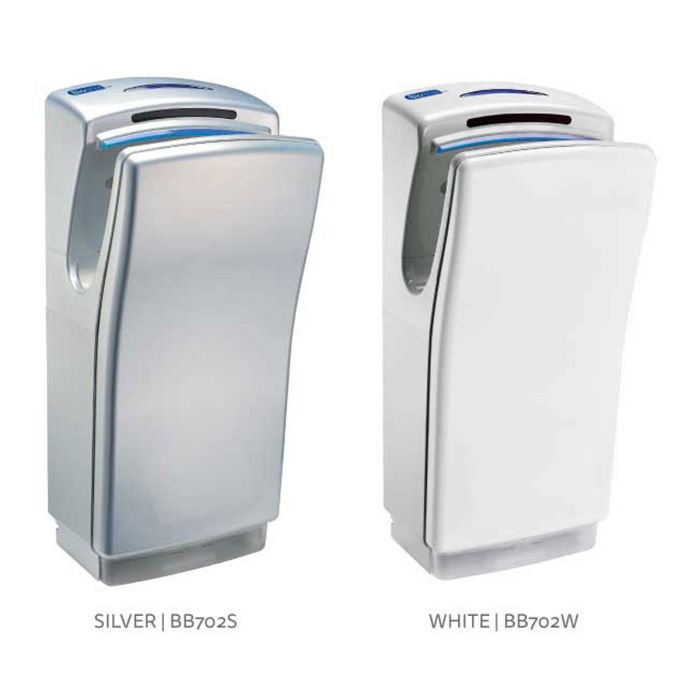 Biodrier Business² High Speed Hands In Dryer White and Silver Biodrier Business² High Speed Hands In Dryer White and Silver