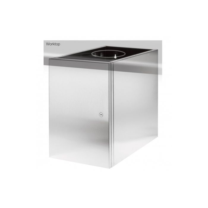 Dolphin Stainless Steel Under Counter Bin With Locking Door Dolphin Stainless Steel Under Counter Bin With Locking Door