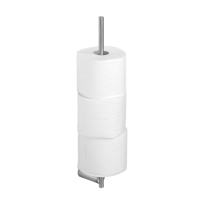 Dolphin Spare Toilet Roll Holder, Brushed Stainless Steel Dolphin Spare Toilet Roll Holder, Brushed Stainless Steel