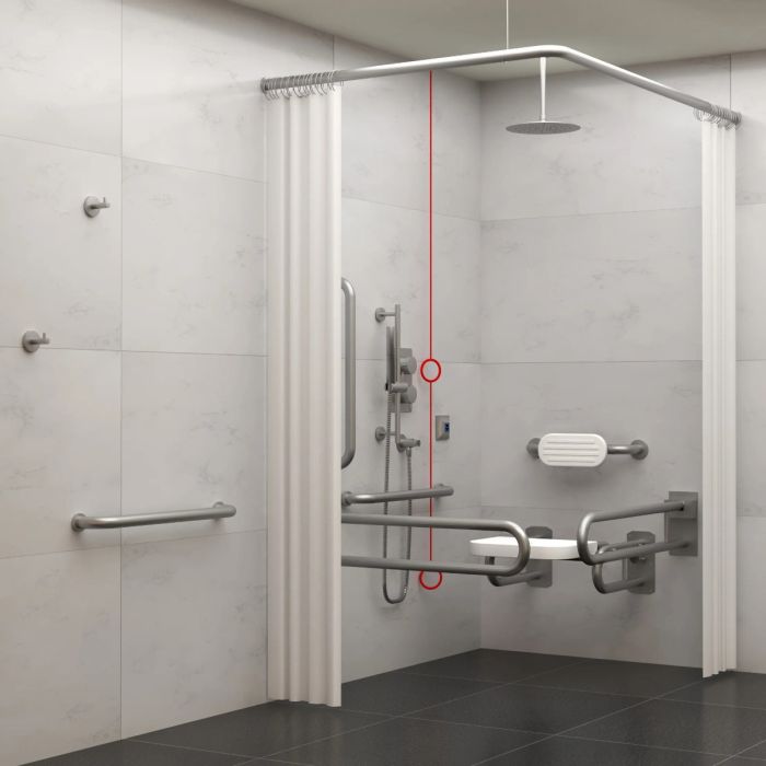 Dolphin Doc M Concealed Shower Set - Stainless Steel Dolphin Doc M Concealed Shower Set - Stainless Steel